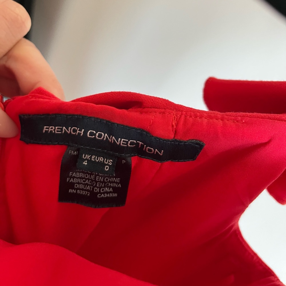 French Connection Off The Shoulder Ruffle Dress - Picture 3 of 3